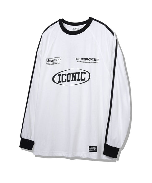 JEEP(ジープ)/サイドライン 配色 ロンT ロングスリーブTシャツ/CHEROKEE Long T-shirt | AT2253073 | ホワイト