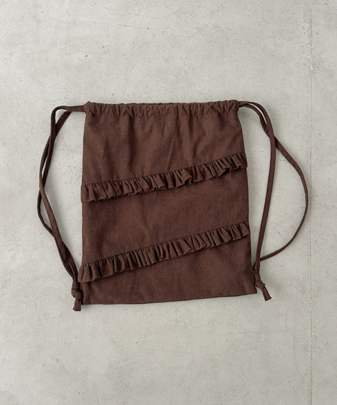 スエードライクフリルナップサック | CL1256032 | ブラウン