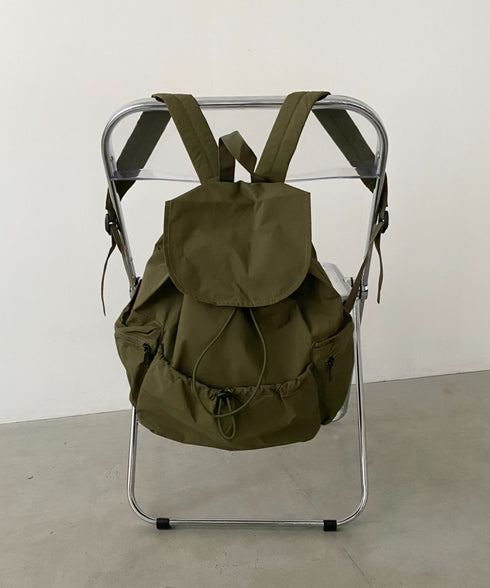 【大容量】ドロストナイロンバックパック/リュック | CL1256033 | カーキ