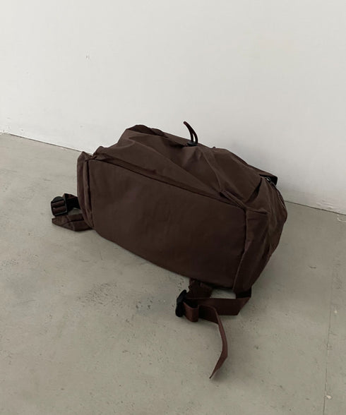 【大容量】ドロストナイロンバックパック/リュック | CL1256033 | ブラウン