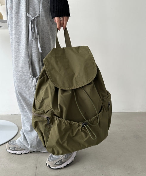 【大容量】ドロストナイロンバックパック/リュック | CL1256033 | カーキ