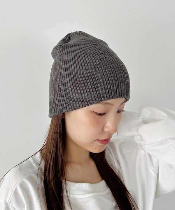 【11色展開】シンプルビーニー | CL5256036 | チャコールグレー