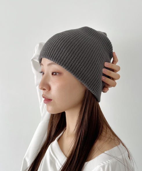 【11色展開】シンプルビーニー | CL5256036 | チャコールグレー