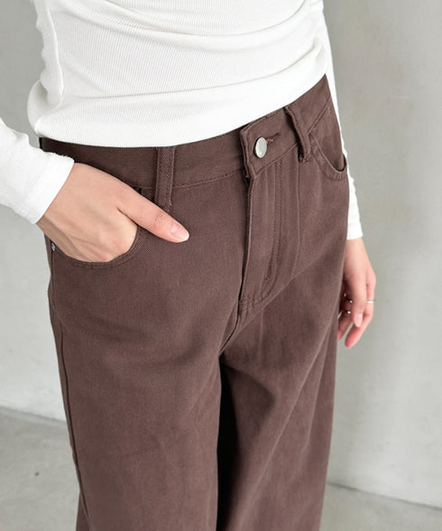 ワイドバギーフレアデニムパンツ | BA2256030 | ブラウン