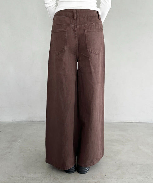 ワイドバギーフレアデニムパンツ | BA2256030 | ブラウン