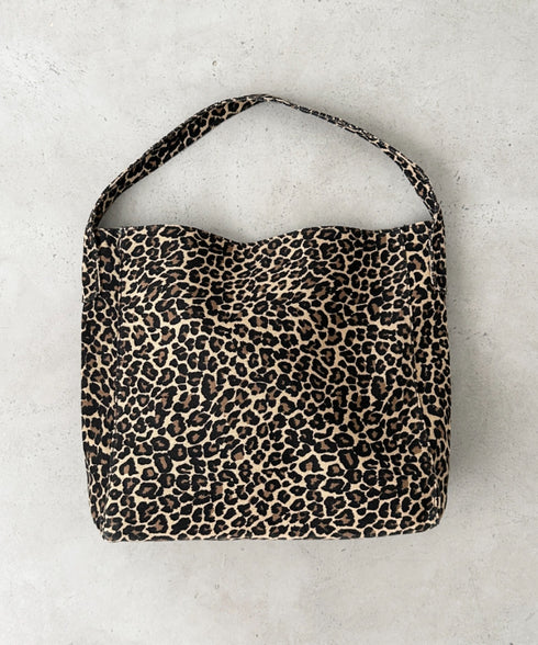 【A4サイズ対応】レオパード柄ワンハンドルショルダーバッグ | BA1256033 | ベージュ