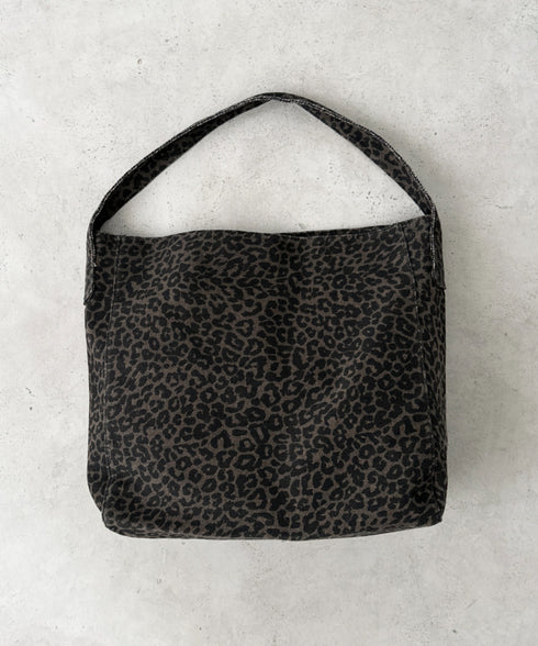 【A4サイズ対応】レオパード柄ワンハンドルショルダーバッグ | BA1256033 | ブラウン