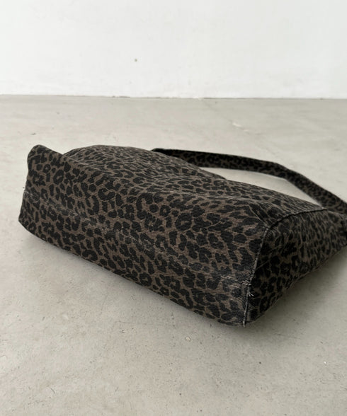 【A4サイズ対応】レオパード柄ワンハンドルショルダーバッグ | BA1256033 | ブラウン