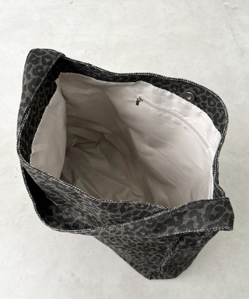 【A4サイズ対応】レオパード柄ワンハンドルショルダーバッグ | BA1256033 | ブラウン