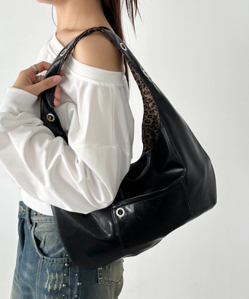 レオパードライニングショルダーバッグ | BA1256034 | ブラック