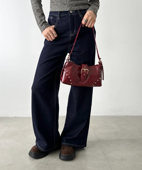 バックルベルトショルダーバッグ | BA1256036 | レッド