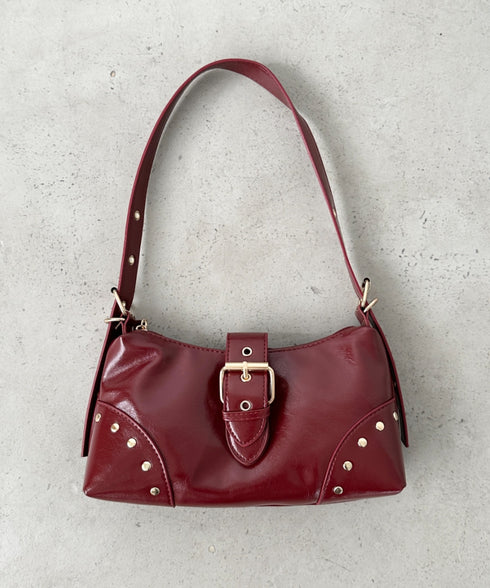 バックルベルトショルダーバッグ | BA1256036 | レッド