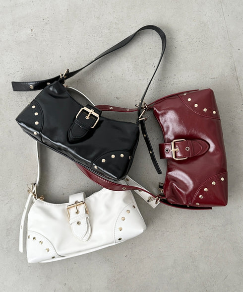 バックルベルトショルダーバッグ | BA1256036 | レッド