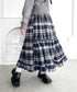 チェックフリルティアードスカート | LO2256054 | ネイビー