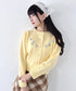ローズ刺繍ニットカーディガン | LO2256058 | イエロー