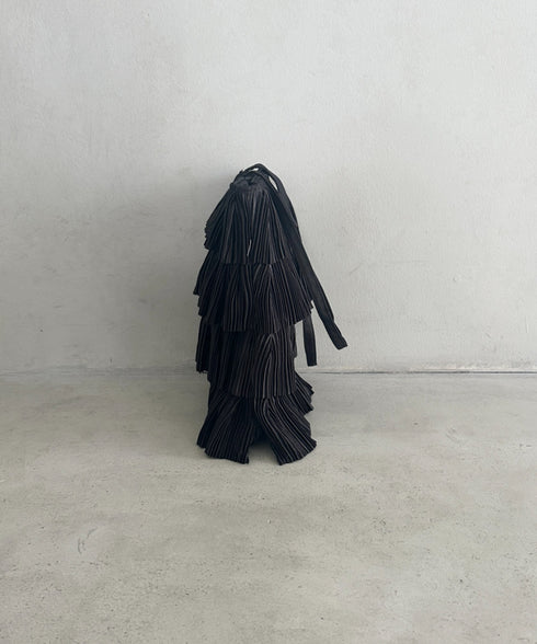 パーティーサブバッグ4段フリルパーティートートバッグ 結婚式/二次会/サブトート | MD1256015 | ブラック