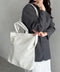 【A4収納可】通勤・通学 2WAY仕様PUトート ショルダーバッグ | MD1256017 | アイボリー