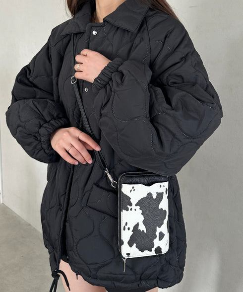 お財布スマホミニショルダーバッグ ポシェット | MD1256024 | ブラック系その他