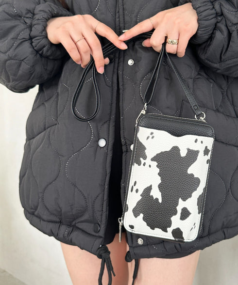 お財布スマホミニショルダーバッグ ポシェット | MD1256024 | ブラック系その他