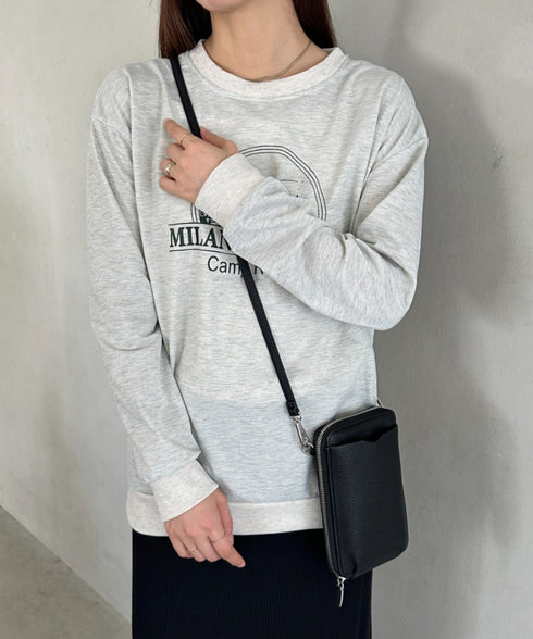 お財布スマホミニショルダーバッグ ポシェット | MD1256024 | ブラック