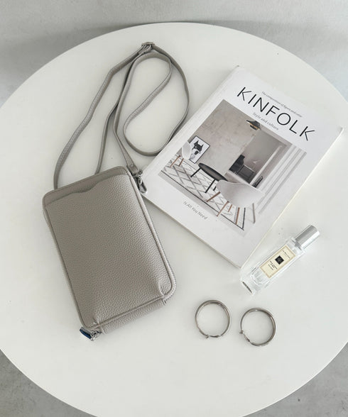 お財布スマホミニショルダーバッグ ポシェット | MD1256024 | グレー