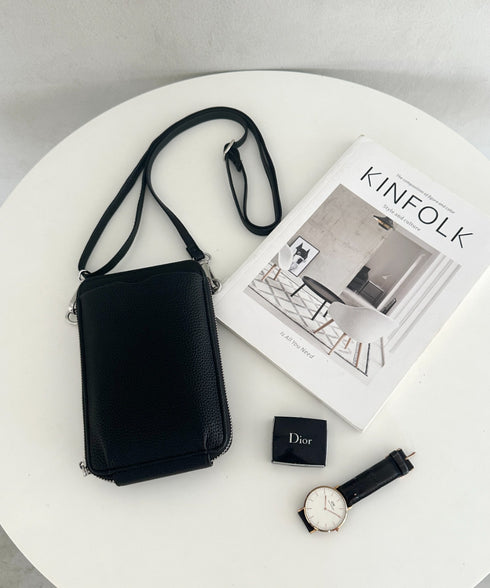 お財布スマホミニショルダーバッグ ポシェット | MD1256024 | ブラック