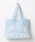 【A4収納可】フリル横型トートバッグ | WR1256013 | ライトブルー