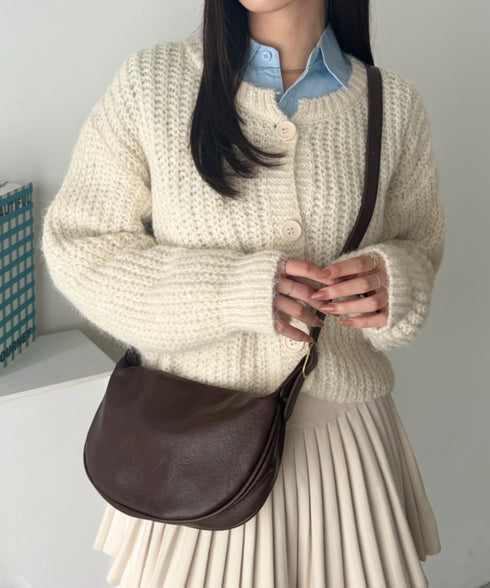 PUコンパクトショルダーバッグ | WR1256015 | ブラウン