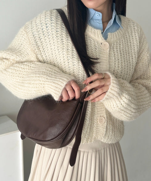 PUコンパクトショルダーバッグ | WR1256015 | ブラウン