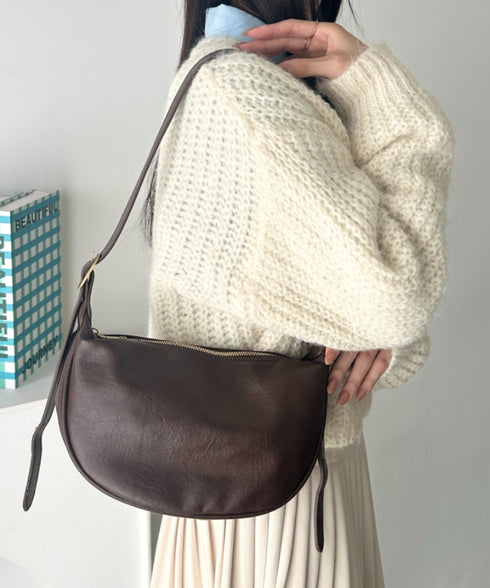 PUコンパクトショルダーバッグ | WR1256015 | ブラウン