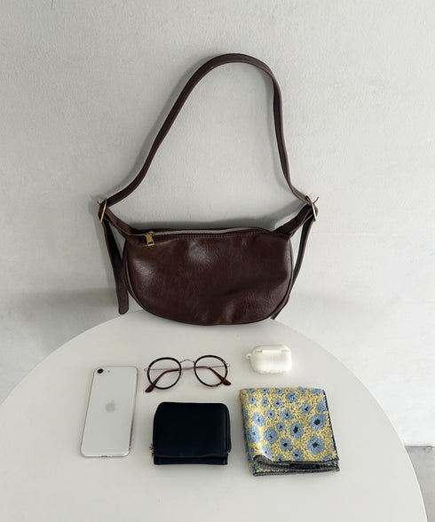 PUコンパクトショルダーバッグ | WR1256015 | ブラウン