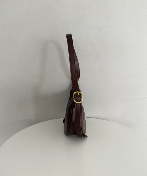 PUコンパクトショルダーバッグ | WR1256015 | ブラウン