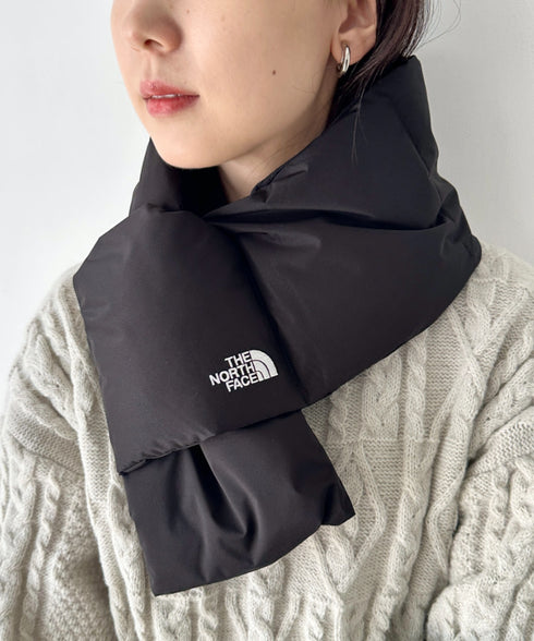 THE NORTH FACE(ザ・ノースフェイス)/T-BALL MUFFLER/ブランドロゴ ワンポイント ダウンマフラー パディングマフラー | IM6253074 | ブラック