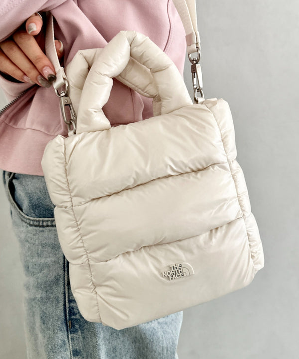 THE NORTH FACE(ザ・ノースフェイス)/2WAY ミニ ショルダー パデット トートバッグ /PLUMPY TOTE BAG MINI | IM1253076 | クリーム