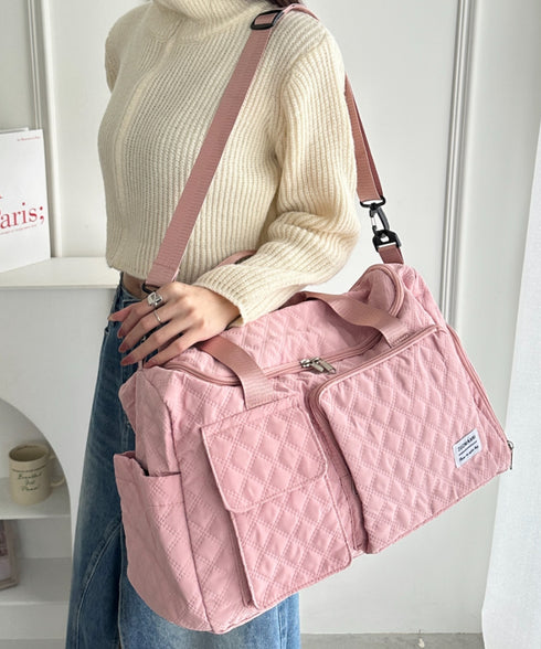 キルティングボストン型トラベルバッグ | WR1256032 | ピンク