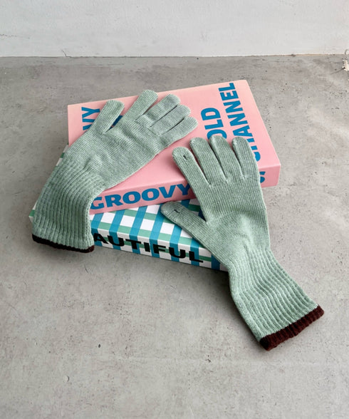 【スマホ対応】バイカラーロンググローブ | SL6254008 | ミント