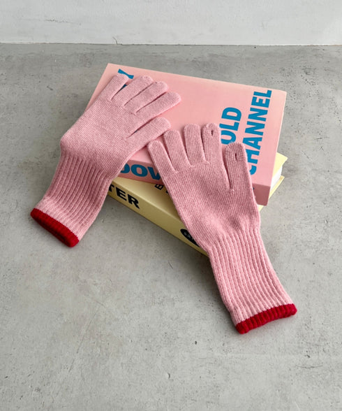 【スマホ対応】バイカラーロンググローブ | SL6254008 | ピンク