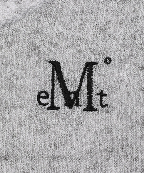 MUCENT(ムセント)/シアートップス シアーニット シースルーニット ロングスリーブ/LUEUR SEE THROUGH V NECK KNIT | AT2253080 | グレー