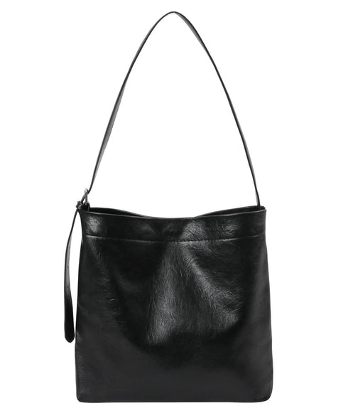 MUCENT(ムセント)/A4サイズ対応 軽量 ショルダーバッグ ポーチ付き/ECLAT METAL LOGO CROSS BAG | AT1253082 | ブラック