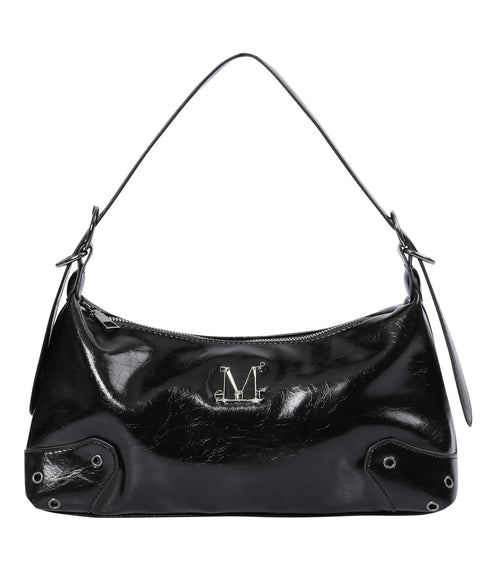 MUCENT(ムセント)/2WAY ショルダー クロスバッグ/BARB METAL LOGO 2-WAY EYELET CROSS BAG | AT1253083 | ブラック