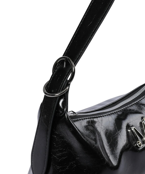 MUCENT(ムセント)/2WAY ショルダー クロスバッグ/BARB METAL LOGO 2-WAY EYELET CROSS BAG | AT1253083 | ブラック