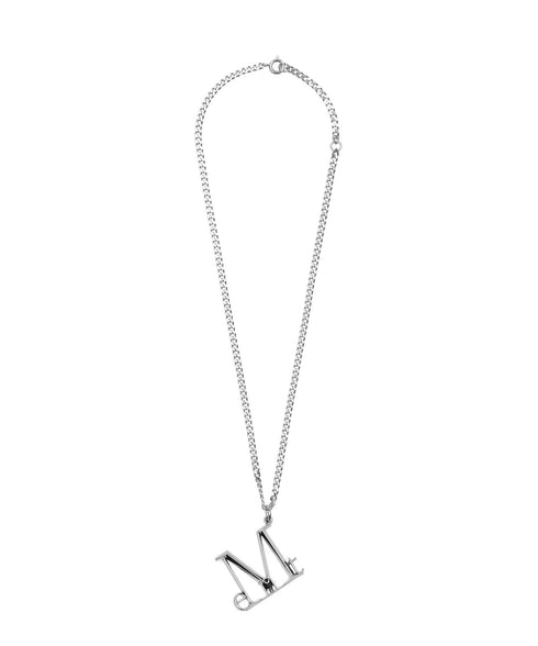 MUCENT(ムセント)/ユニセックス メタル ロゴ ネックレス/LUMET METAL LOGO NECKLACE UNISEX | AT4253087 | シルバー