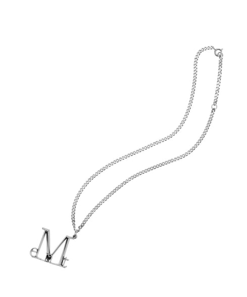 MUCENT(ムセント)/ユニセックス メタル ロゴ ネックレス/LUMET METAL LOGO NECKLACE UNISEX | AT4253087 | シルバー