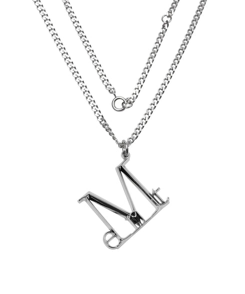 MUCENT(ムセント)/ユニセックス メタル ロゴ ネックレス/LUMET METAL LOGO NECKLACE UNISEX | AT4253087 | シルバー