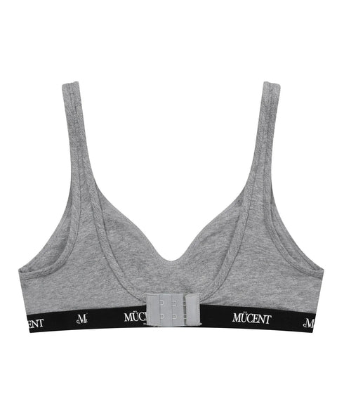 MUCENT(ムセント)/ノンワイヤー ブラ&ショーツ 上下 セット/AUREN NO-WIRE OUT BAND BRALETTE PANTY SET | AT2253088 | グレー