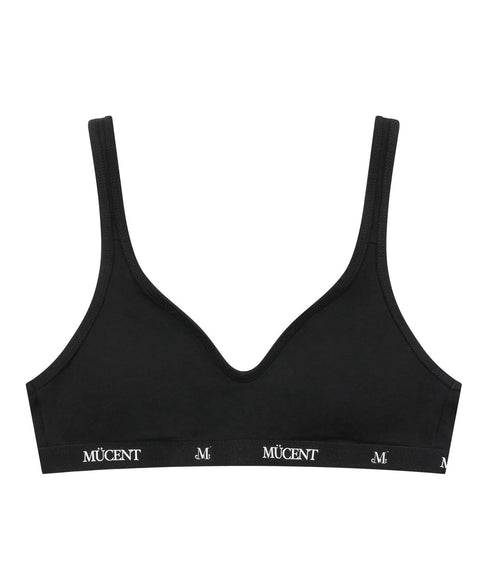 MUCENT(ムセント)/ノンワイヤー ブラ&ショーツ 上下 セット/AUREN NO-WIRE OUT BAND BRALETTE PANTY SET | AT2253088 | ブラック