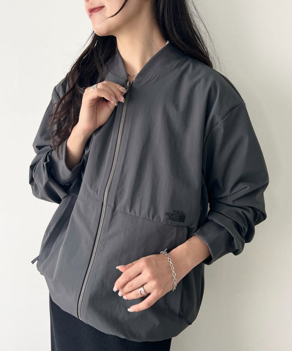THE NORTH FACE(ザ・ノースフェイス)/軽量 ワンポイントロゴ ジャケット ノーカラーブルゾン/M'S STUD BOMBER | IM2253078 | チャコールグレー