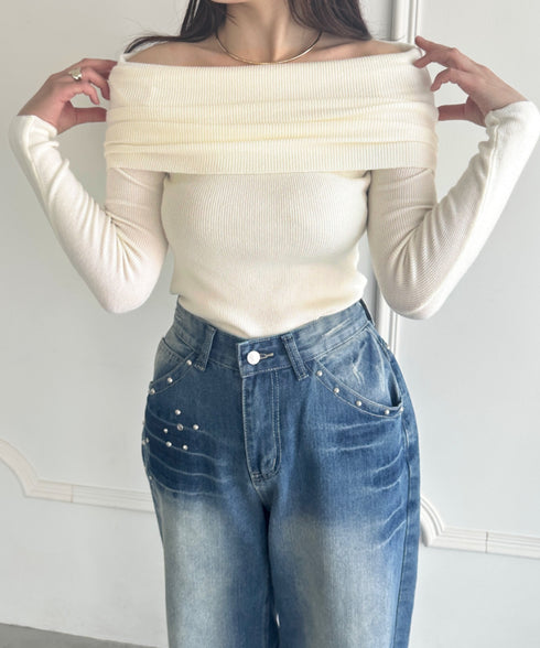 オフショルニットトップス | WR2253029 | アイボリー