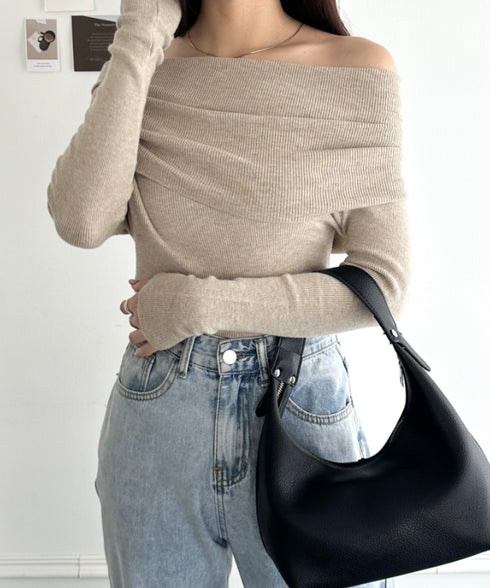 オフショルニットトップス | WR2253029 | ベージュ