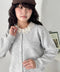 フリルネックニットカーディガン | SL2256110 | グレー